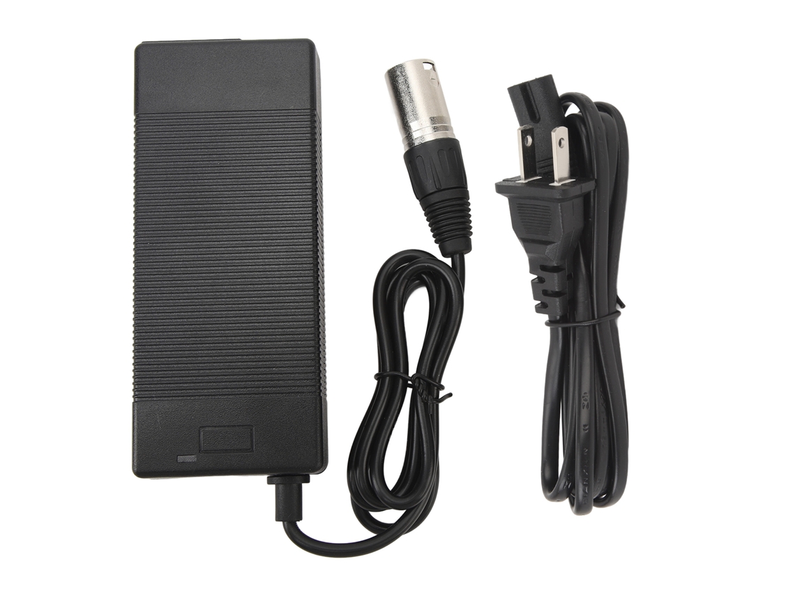 2026-cargador 42v 2a Con Conector Xlr Macho Para Bicicleta Eléctrica Patinete Batería Carga Rápida Plug Ee.uu. Ac 100‑240v