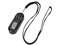 Rádio Fm Portátil Com Visor Lcd E Fone De Ouvido Para Esportes.