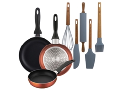 Juego De 3 Sartenes Ø16ø20ø24cm Wellhome Y Utensilios De Cocina
