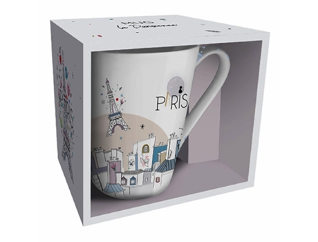Taza cónica caja KIUB La Parisienne Gris Te