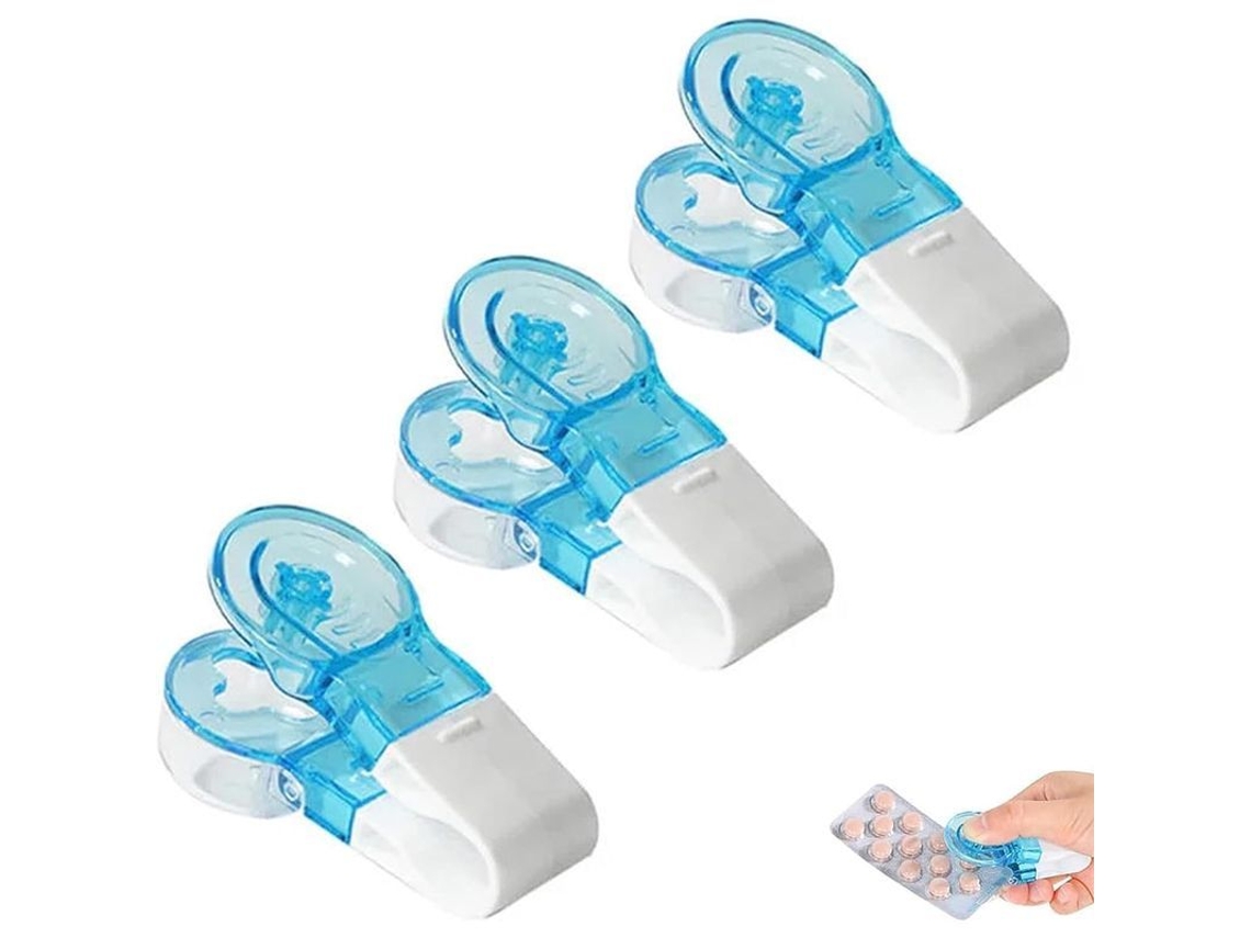 Dispensador De Medicamentos Portátil Con Estuche, Cortador Para Pastillas Pequeñas, Higiénico Y Práctico.