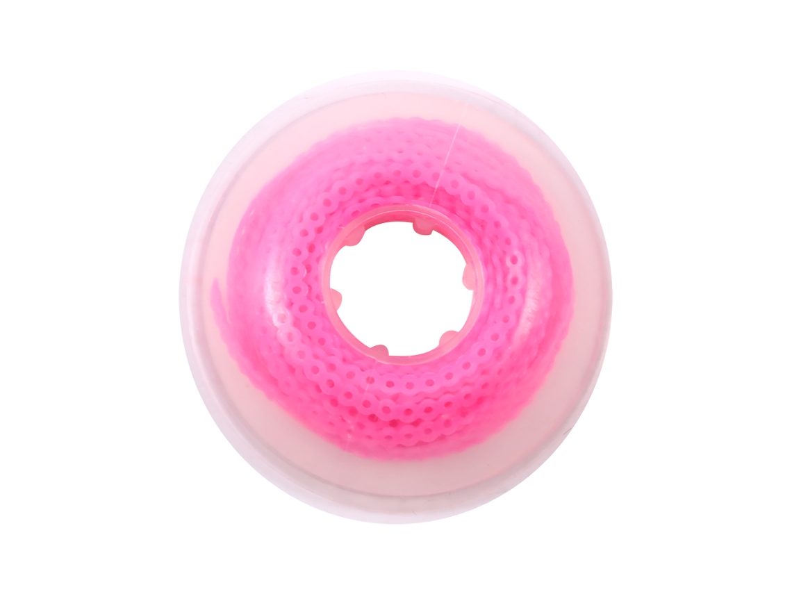 Cadena Elástica Ortodóncica Ultra Potente Para Tracción Dental Continua (rosa)