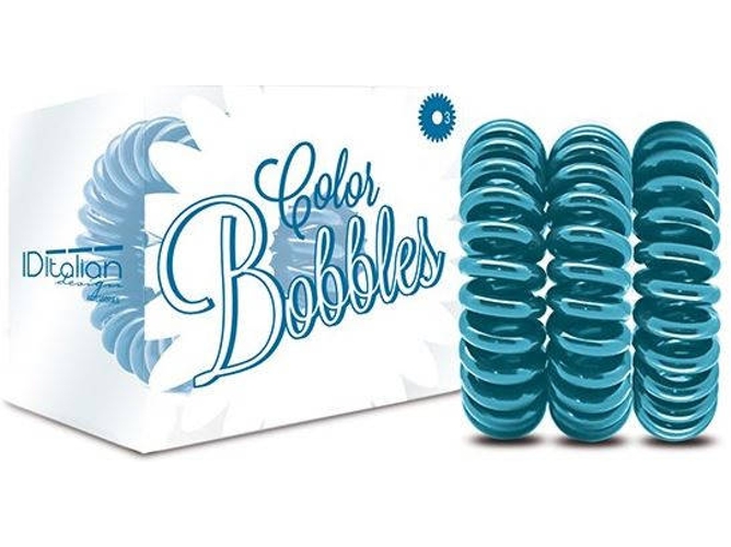 Goma para el cabello ID ITALIAN Chic Turquesa 3 Unidades