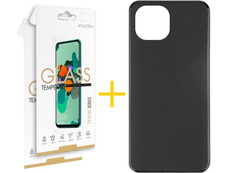 Kit Funda + 2 Protectores de Pantalla Apple iPhone 13 SKYHE Liso 6 Negro