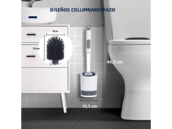 Boquilla de silicona con pulverizador, limpiador de inodoro recargable, limpieza profunda, 40 cm. Mdug