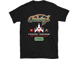 Mod.01 Arcade Galaga 1981 Space Invaders Videojuego Juego Retro Vintage 80s Consola De Juegos Aliens 8-bits Camiseta Gamer