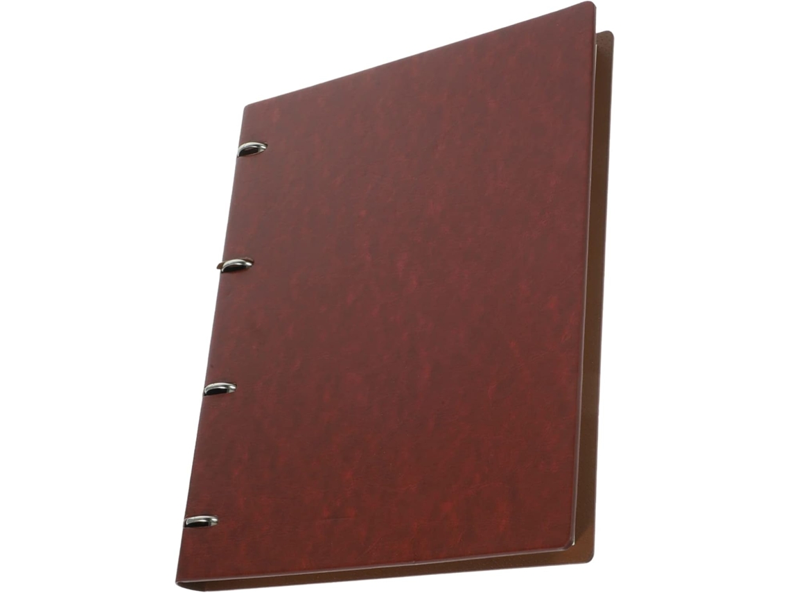 Cuaderno A4 De Cuero Marrón Con Espiral Para Hombre