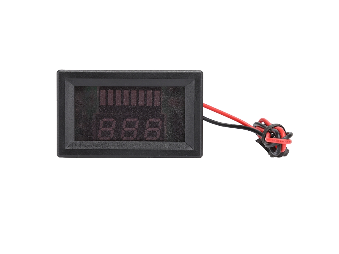 Voltímetro Digital Para Baterías De Litio De 12 V-60 V Cc Con Pantalla Azul Para Vehículos Eléctricos.