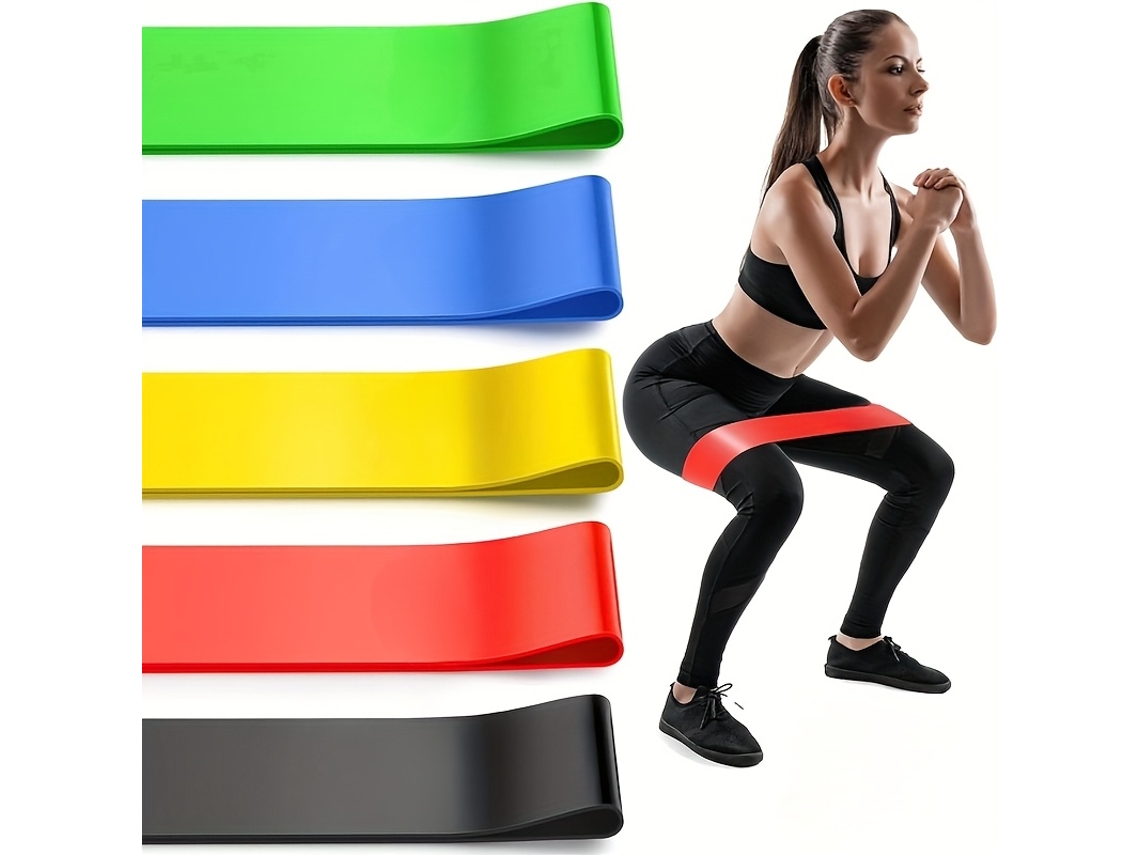 Treinamento De Força Bandas De Resistencia Física De 5 Piezas, Levantamiento De Glúteos, Entrenamiento De Piernas, Pilates Cuich