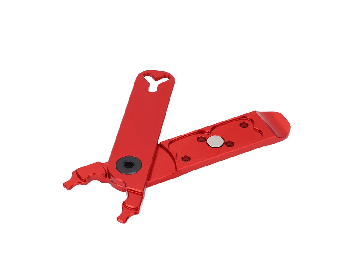 Alicates Para Cadenas De Bicicleta De Aluminio 4 En 1, Herramienta De Reparación Multifuncional Con Soporte Para Eslabones Faltantes.
