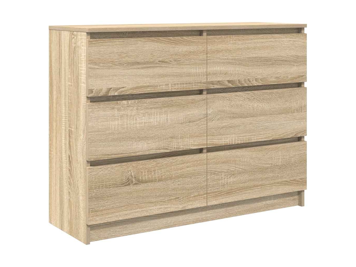 Aparador de madera de roble Sonoma Derivados MAISON EXCLUSIVE 100x35x76 cm