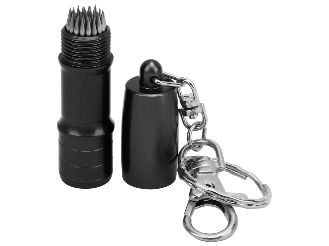 Yncm-punzón Para Taco De Billar, Aguja Para Perforar La Piel, Con Llavero, Color Negro