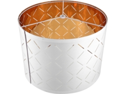 Lámpara semicircular en forma de C, de tela blanca, decorativa para iluminación de mesa y techo, para interiores pequeños.