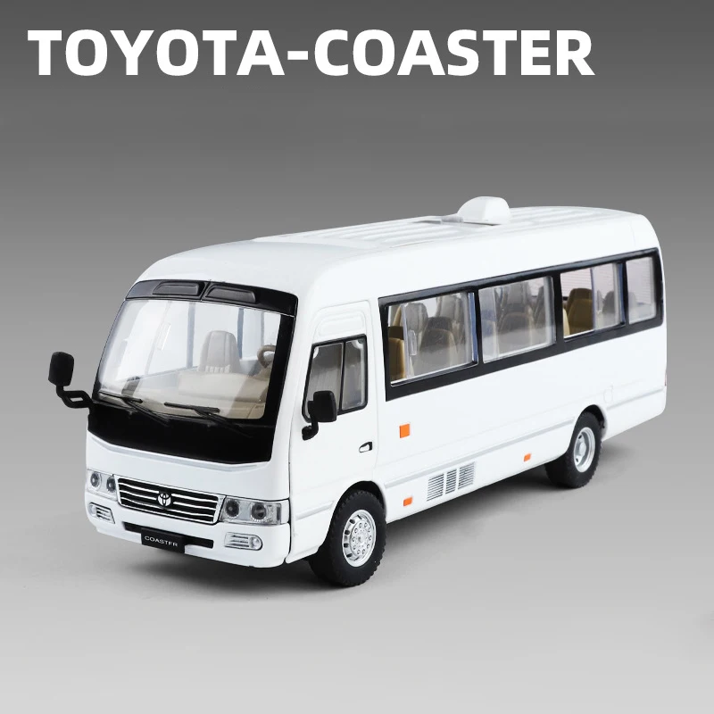 (blanco) Coche De Juguete A Escala 1:24 De Aleación, Modelo De Metal Fundido A Presión Con Sonido Y Luz.