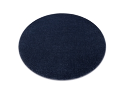 Alfombra DYWANY LUSZCZOW Softy Circulo Llanura Color Azul Oscuro