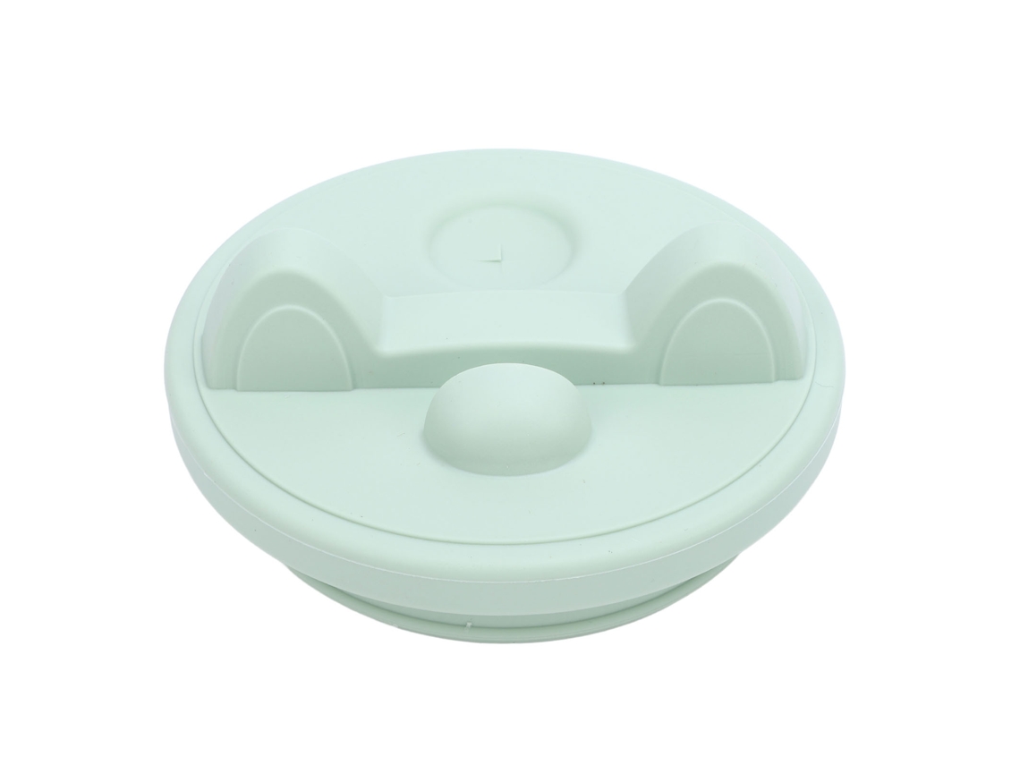 Tapa De Silicona A Prueba De Fugas Con Soporte Para Teléfono Móvil Para Vasos De 1,2 Litros (40 Oz), Color Verde.