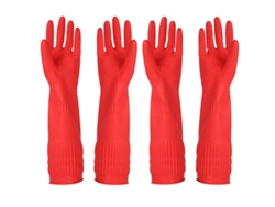 2026-guantes De Limpieza De Caucho Para Cocina 2 Pares Impermeables Reutilizables Con Partículas Anti-deslizantes