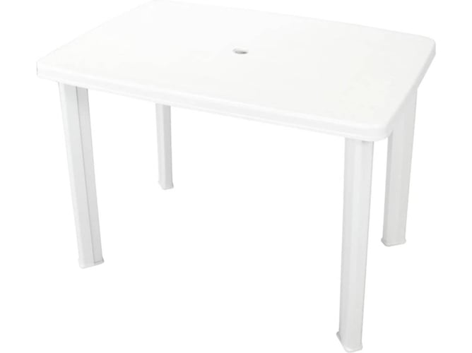 Mesa Jardin VIDAXL Blanco Plástico (101x68x72 cm)