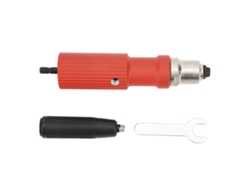 Adaptador De Pistola De Remaches Eléctrico Kit Con Mango De Metal Duro Llave Herramientas Manuales Rojo