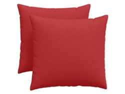 Cojines De Sofá 2 Uds Rojo 50 X 50 Cm Tela