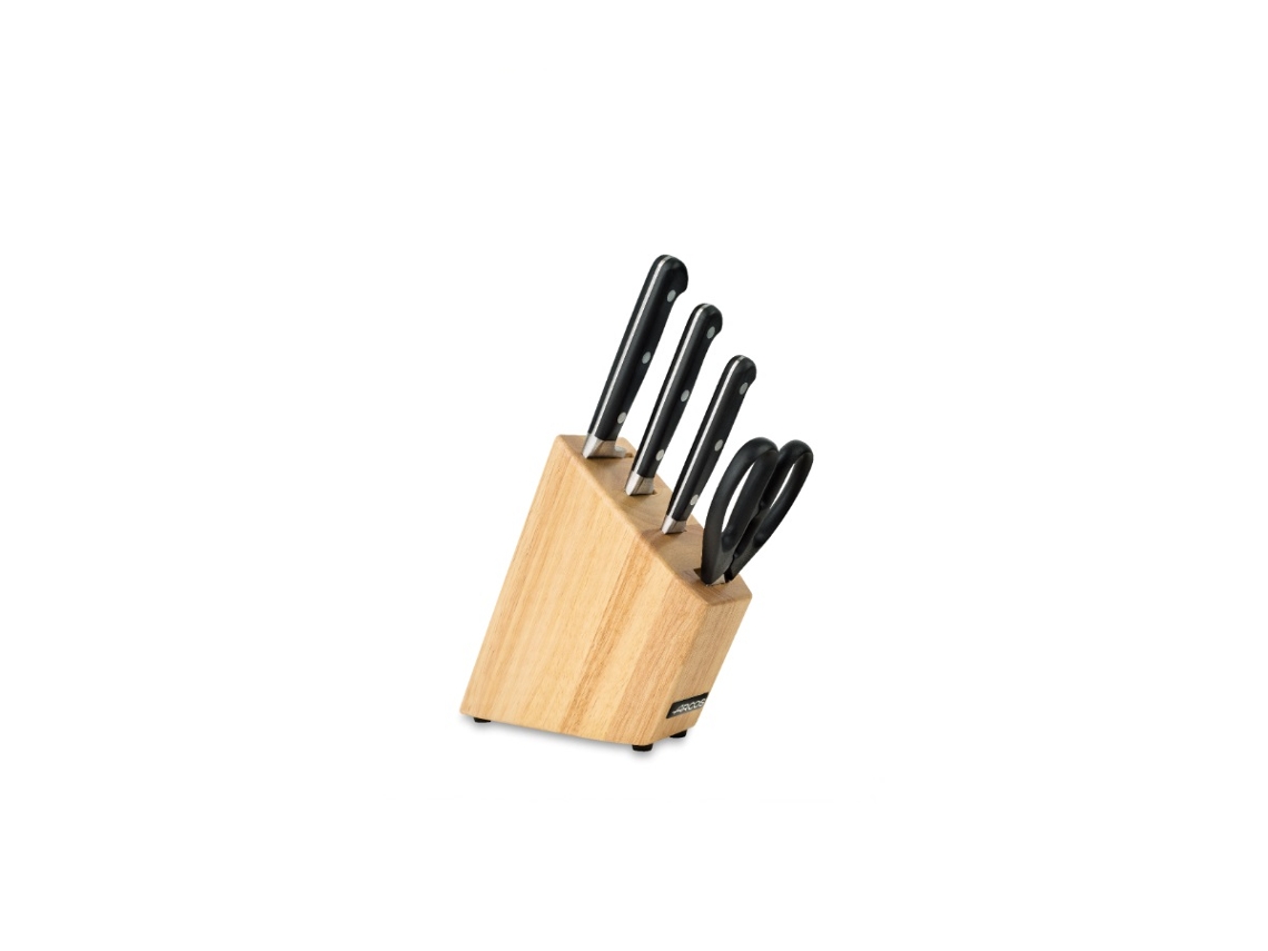 Bloque de 3 cuchillos 1 tijera de acero inoxidable 228700 - ARCOS