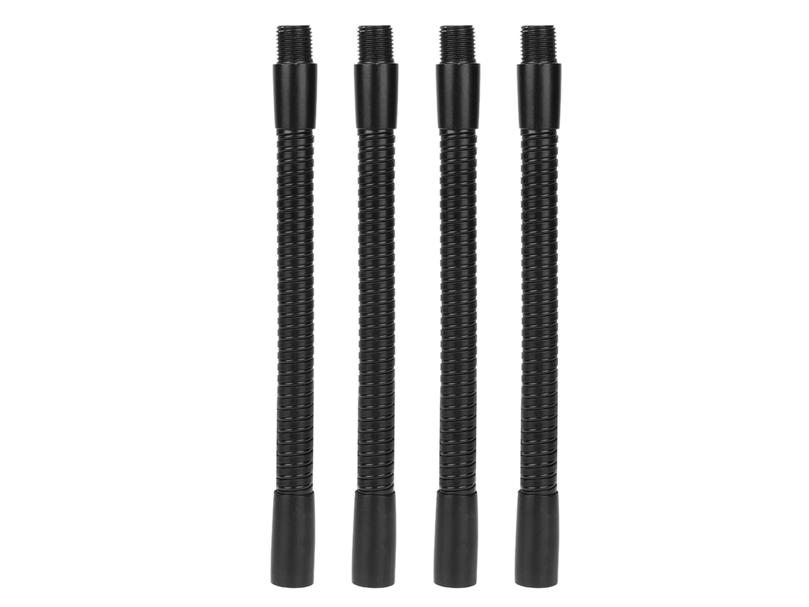 4 Mangueras Flexibles De Aluminio Con Cuello De Cisne De 10 Mm Y 15 Cm De Longitud Para Lámparas. Accesorios De Iluminación.