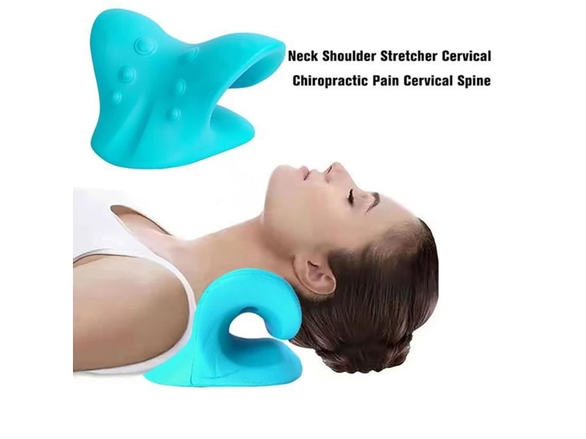 Dispositivo De Tracción Cervical Quiropráctica Color Esmeralda, Almohada Para Alivio Del Dolor Y Relajación*