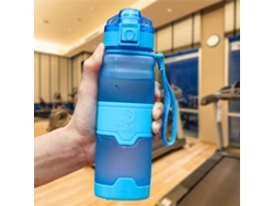 (azul) Botella De Agua Deportiva Portátil Ecológica De 1000 Ml Sin Bpa, Resistente A La Corrosión