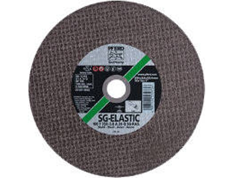 Disco De Corte PFERD Sg-Elastic Alto Rendimiento (100 M/S Plano T 41 100 T 300-3 8 A 24 Q Sg-Rail/22 23)