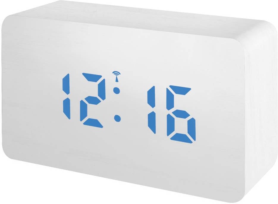 Bresser Wwb Mytime blanco led blue alarma 10.8 x 4.4 9.4 cm reloj despertador 8020400gyeblu