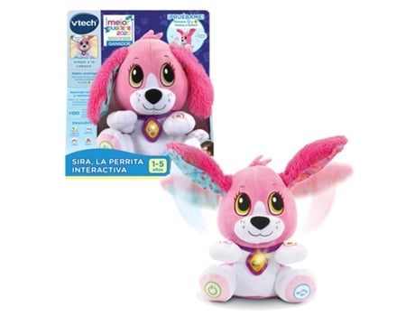 Peluche Interactivo VTECH Sira La Perrita Interactiva Rosa (Edad Mínima Recomendada: 1 año)