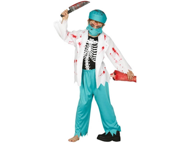 Disfraz de Niña DISFRAZZES Doctor Zombi (Talla: 10 a 12 años)