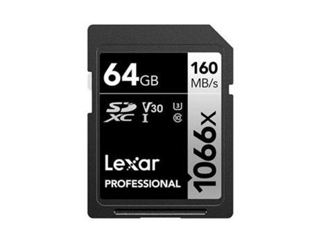 Tarjeta de memoria Lexar Professional 1066X 64 Gb SDXC UHS-I Clase 10