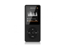Leitor Mp3 Bluetooth Portátil Mp4 Fm Rádio Externo Ultrafino Preto