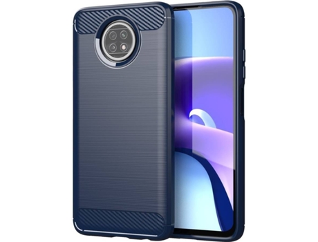 Funda Xiaomi Redmi Note 9T 5G LMOBILE Traseira Carbon Flexible (Azul)