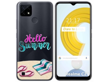 Carcasa Realme C21 TUMUNDOSMARTPHONE Dibujos Transparente Multicolor