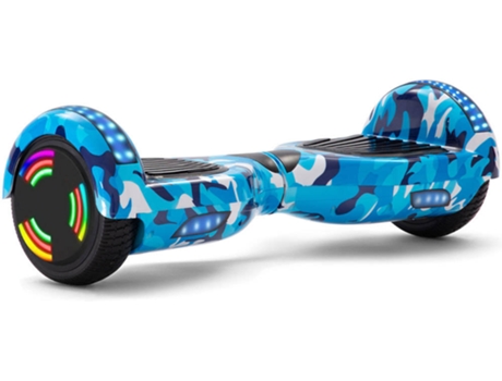Hoverboard E-RIDES WF12 Azul (Altavoz Bluetooth|Autonomía: 30-60 min| Velocidad Máx: 12 km/h)