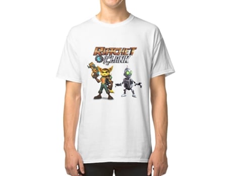 Camiseta ROCKINSTONE Ratchet And Clank Algodón para Hombre (2XL)