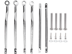 Reposapiés 1 Par De Reposapiés Plegables Antideslizantes De Aleación De Aluminio X300 650 1000 (gris)