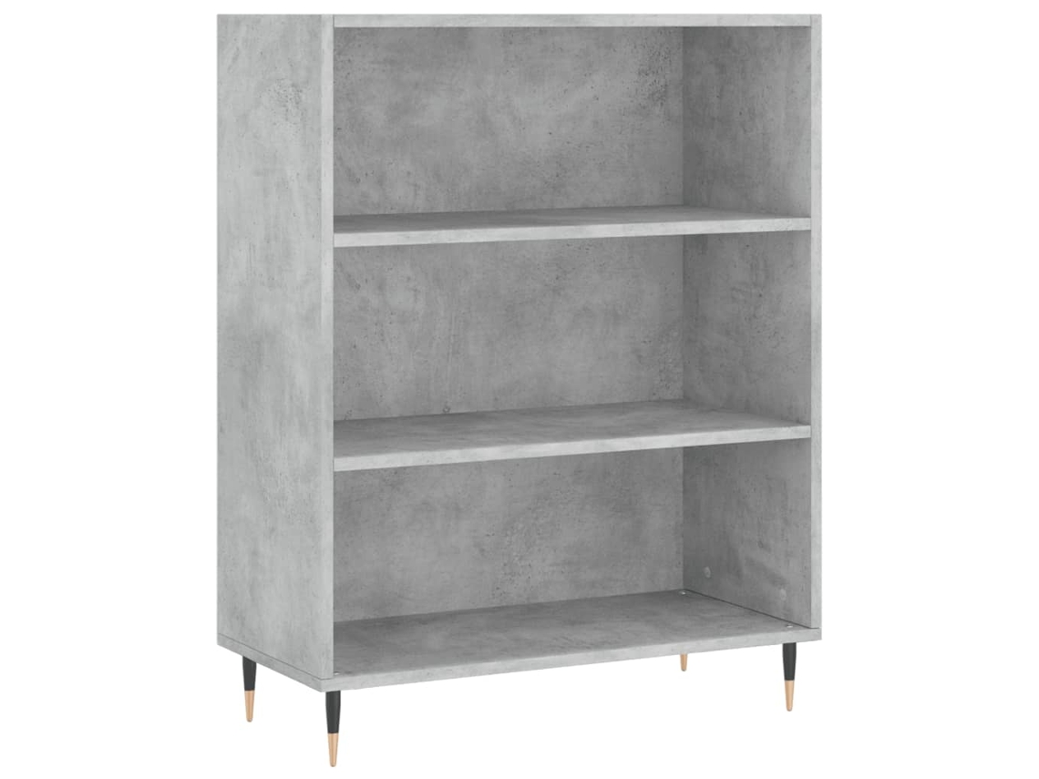 Maison Exclusive - Estantería Madera De Ingeniería Gris Hormigón 69,5x32,5x90 Cm