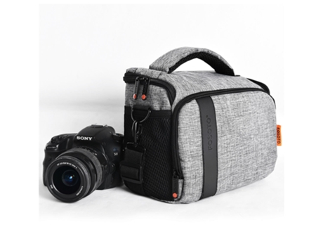 Bolsa de Hombro SLOWMOOSE Digital Dslr Impermeable para Cámara de Vídeo Canon / Nikon / Sony Gris
