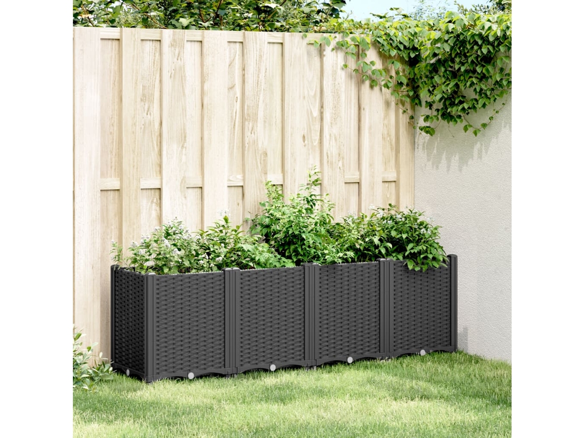 Jardinera | Maceta Pp Negro 160x40x53 Cm