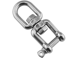 Inoomp Juego De 2 Piezas De Eslabones Giratorios Metálicos De Acero Inoxidable De 4 Mm Con Gancho De Cierre Y Anillo