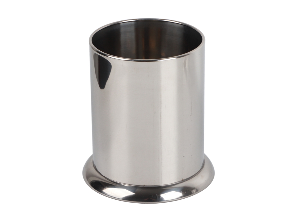 Amplio Soporte De Acero Inoxidable Para Guardar Palillos De Dientes, Cucharas, Tenedores Y Pajitas.