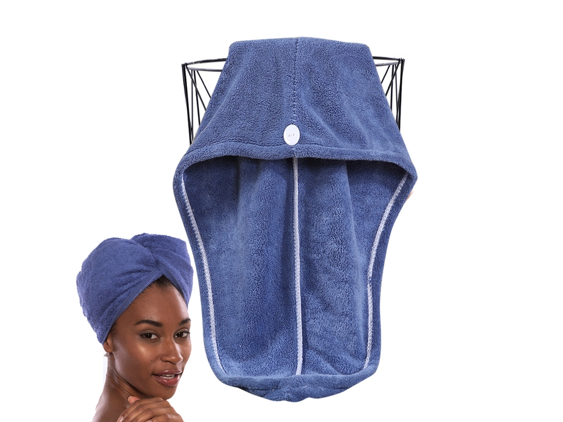 Toalla TRUYUETY Secado Gorro Ducha Absorción Del Azul (Talla Única)