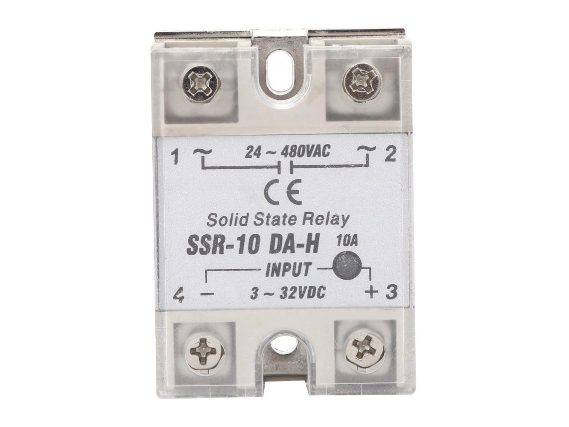Relé De Estado Sólido Sin Contacto De Cc/ca Con Placa Disipadora De Calor De Aluminio Ssr-10 Da H