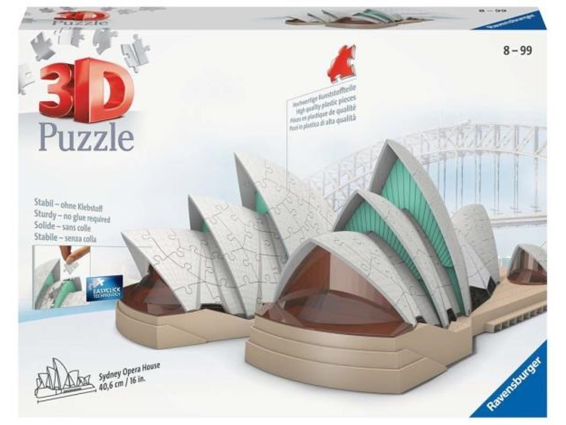 Rompecabezas 3D 216el Edificios de noche Ópera de Sídney 112432 P4 Ravensburger