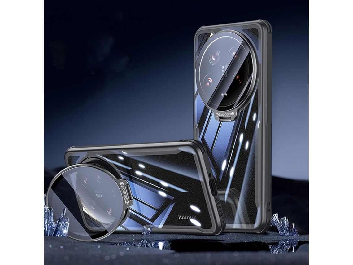 Funda Para Xiaomi 14 Ultra, Delgada, Transparente, De Policarbonato, Funda Protectora Integral - Negra