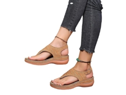 Sandalias Ortopédicas Cómodas Para Mujer Con Soporte Para Las Articulaciones Y Suela Plana.