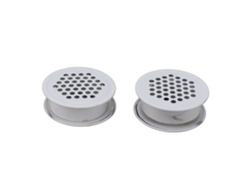 2 Tapas Redondas De Acero Inoxidable Antioxidante Para Rejillas De Ventilación, Ideales Para Armarios De Oficina O Del Hogar.